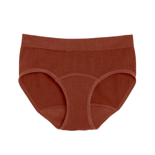 Front view of The Teen Period Bikini in SportyStretch™ for heavy flows by The Period Company, featuring a sporty design and comfortable fit.