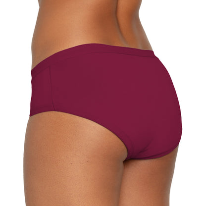 Black The Bikini Period underwear by The Period Company, organic cotton, designed for heavy flows, shown flat on a white background.