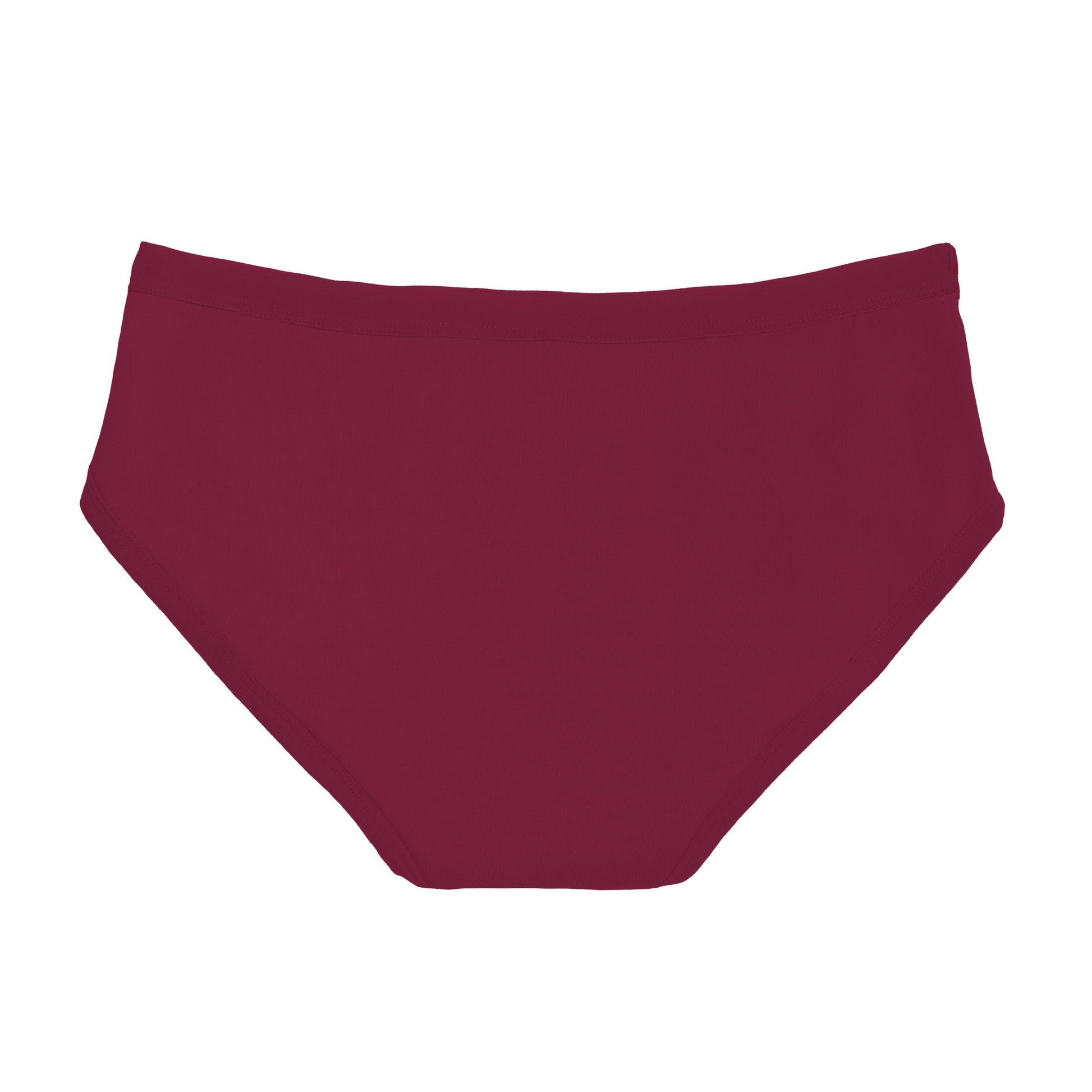 Black The Bikini Period underwear by The Period Company, organic cotton period underwear designed for heavy flows, shown on a model.