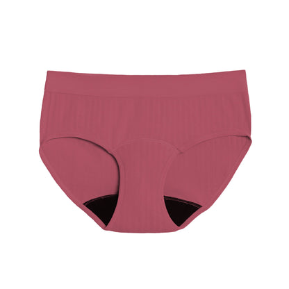 The Bikini Period underwear in SportyStretch™ for heavy flows by The Period Company, showing a pink flat-front design.