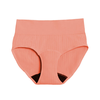 High waisted SportyStretch™ period underwear by The Period Company, designed for heavy flows, shown in a close-up view.