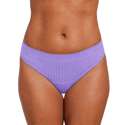 Lilac Thong Period underwear in SportyStretch™ fabric by The Period Company, designed for light flow protection.