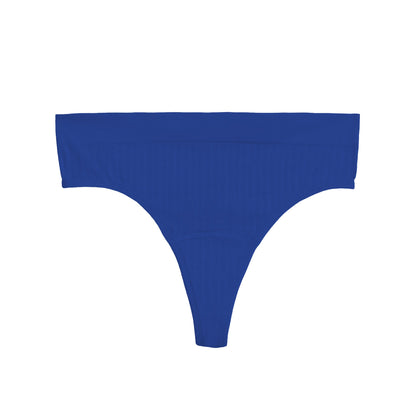 Light flow thong pad from The Period Company in SportyStretch™ fabric, shown in a close-up front view.