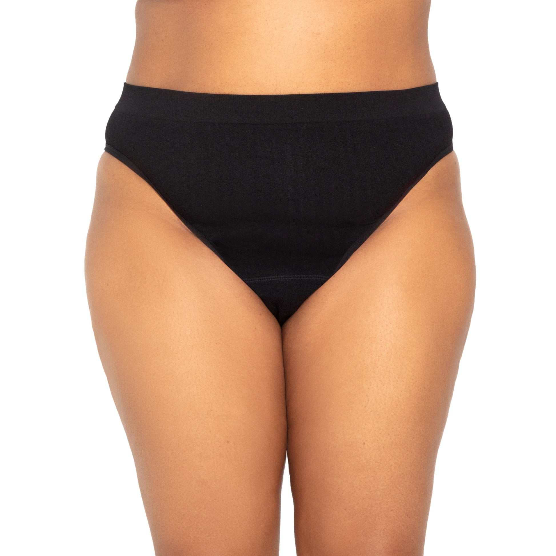 SportyStretch™ thong period underwear by The Period Company designed for light flows, featuring a comfortable and discreet fit.