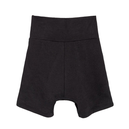 Black organic cotton underwear by The Period Company designed for heavy flows, featuring discreet, comfortable menstrual protection.