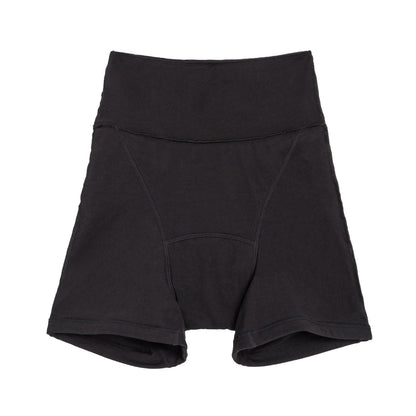 Black organic cotton underwear from The Period Company for heavy flows, The Sleeper Period underwear in XS size.