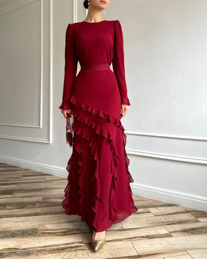 Tiered Evening Dress(MS299)