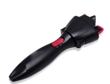 TrendDora USB electric automatic hair braider and twister tool showing a compact black device for easy hair styling.