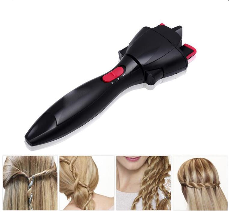 TrendDora USB electric automatic hair braider and twister tool with sleek design and adjustable settings for easy styling.