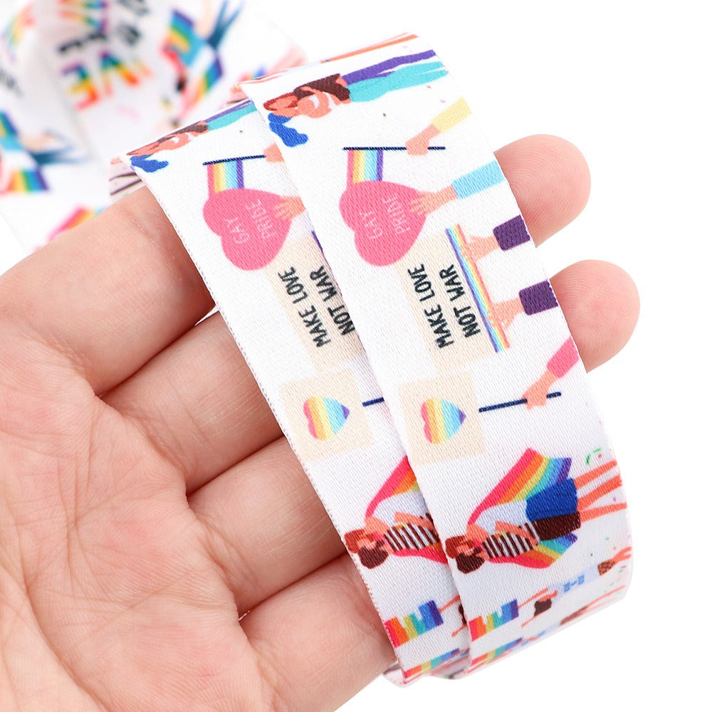 Multicolor TrendDora phone lanyard ribbon with vibrant, stylish design for easy carrying and accessorizing smartphones.