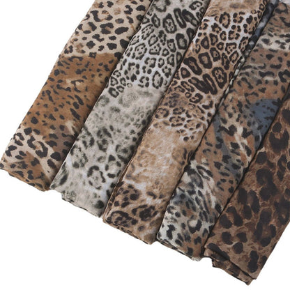 Versatile Leopard Print Fashionable Hijab (MH164)