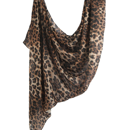 Versatile Leopard Print Fashionable Hijab (MH164)