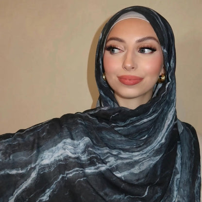 Watercolour Wash Hijab Scarf(MH240)