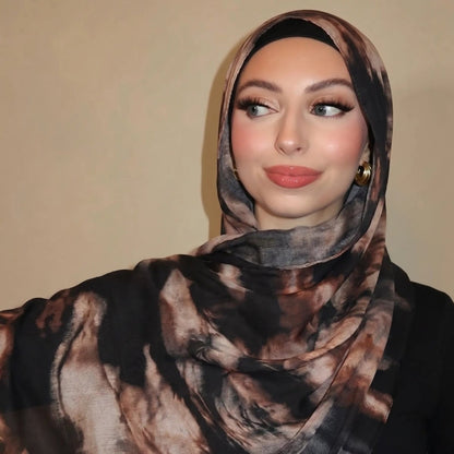 Watercolour Wash Hijab Scarf(MH240)
