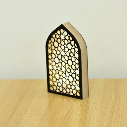 Wooden Light Up LED Gift Eid Decoration (MR070)