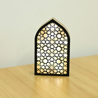 Wooden Light Up LED Gift Eid Decoration (MR070)