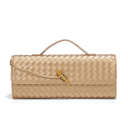 Woven PU Leather Clutch Bag(MAC432)