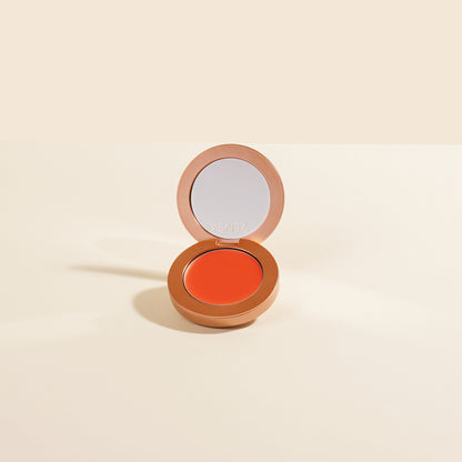 YENSA Super Serum Silk Buildable Cream Blush in Moody Mauve, featuring a smooth, blendable blush cream with a natural finish.