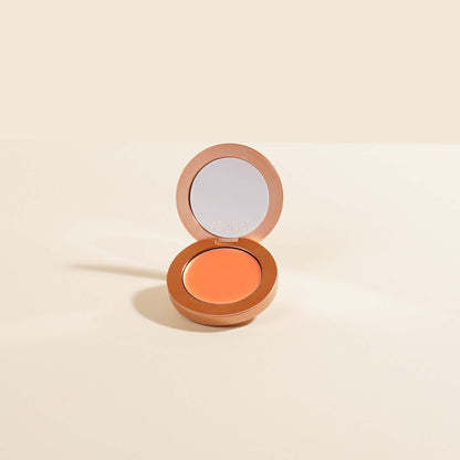 YENSA Super Serum Silk Buildable Cream Blush in Moody Mauve, a creamy blush with a silky texture and natural mauve color.