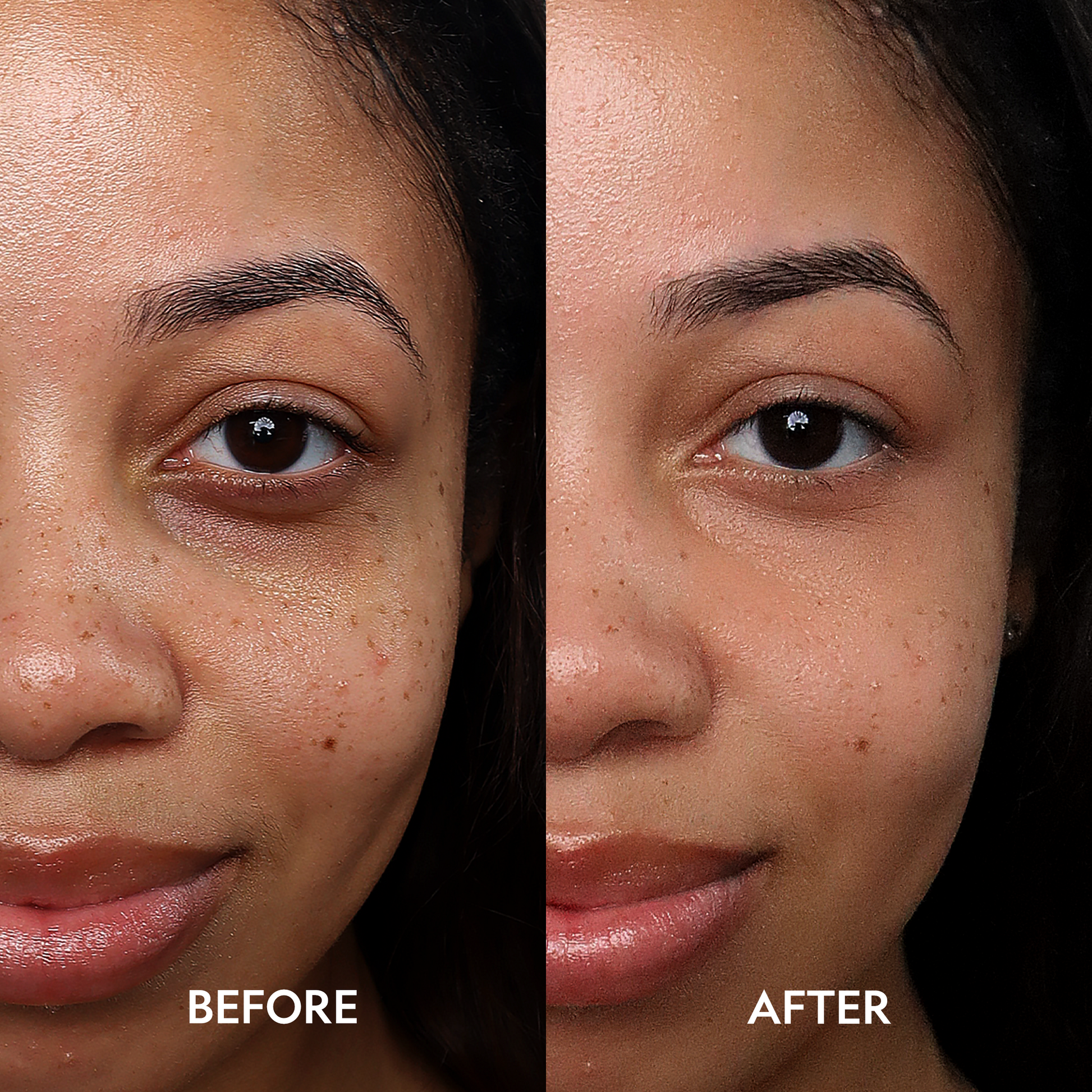 YENSA Super Bright Dark Circle Serum Peptide Corrector in a sleek eye care container with a dropper for brightening and reducing dark circles.