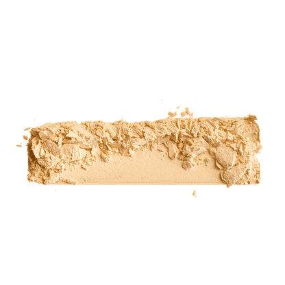 YENSA Super Serum Silk Matte Powder Peptide Foundation in fair shade, close-up of the smooth, matte finish and packaging.