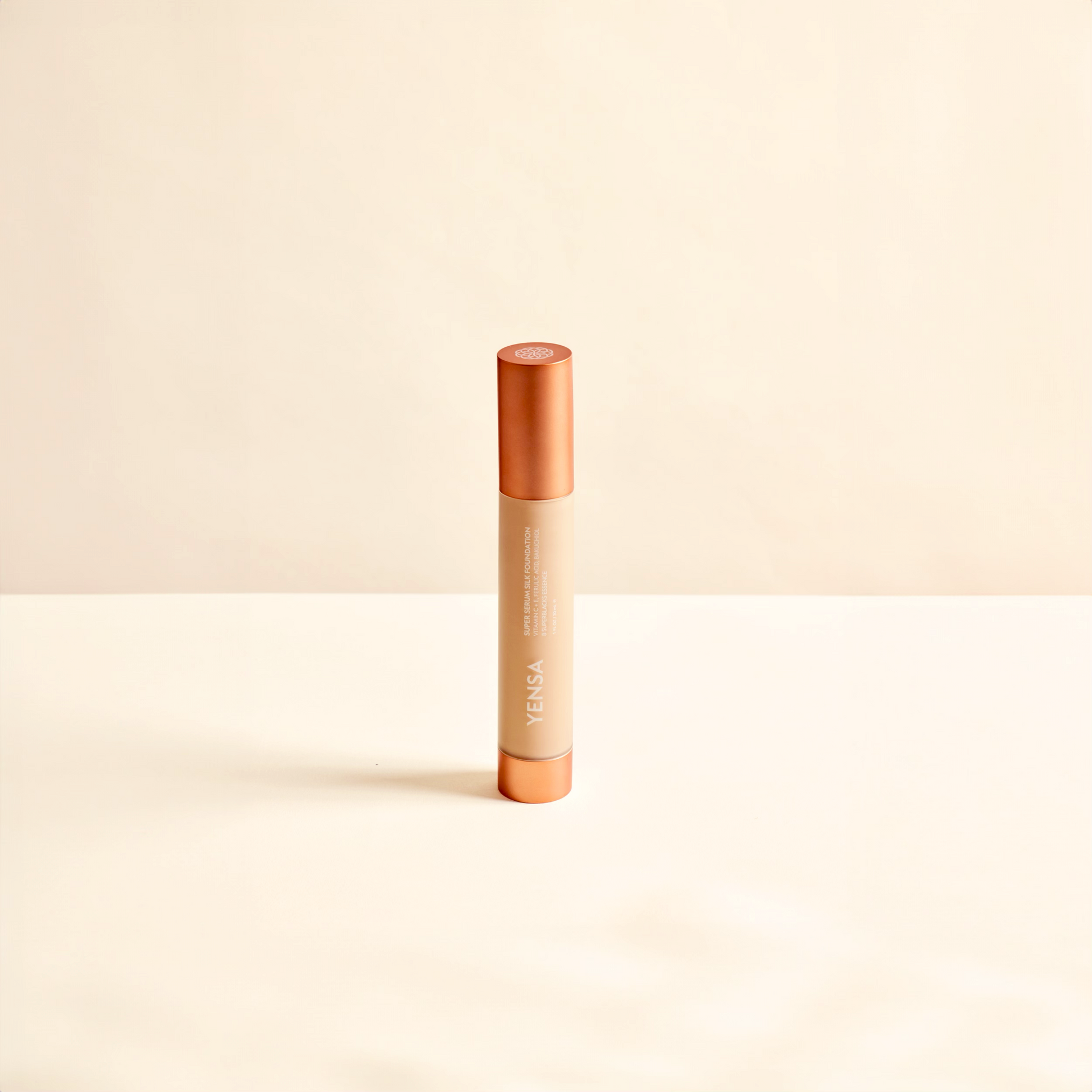 YENSA Super Serum Silk Foundation in Fair, hydrating formula with peptides for radiant, natural-looking skin.