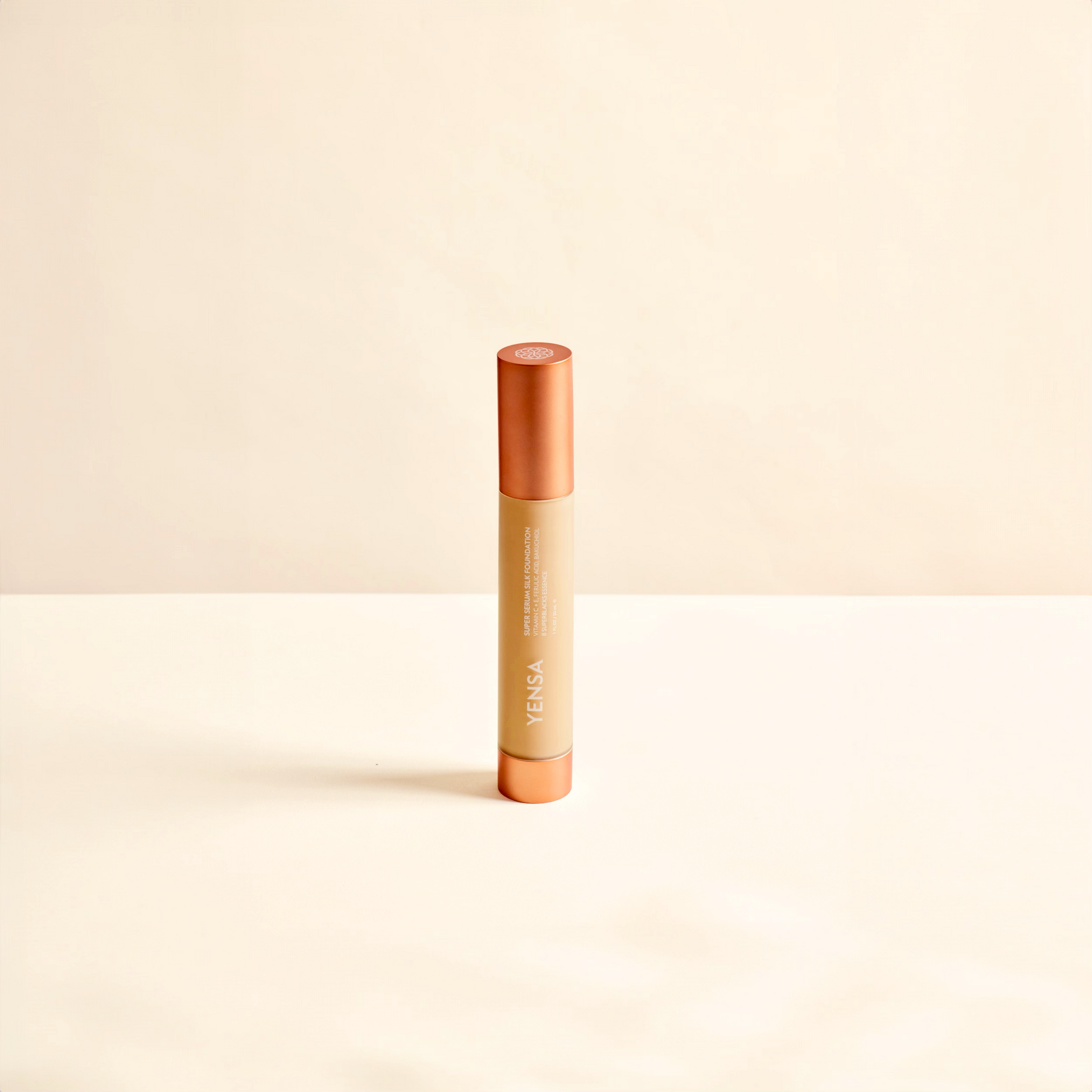 YENSA Super Serum Silk Foundation in Fair for radiant, hydrated skin with natural glow and peptide-infused hydrating formula.