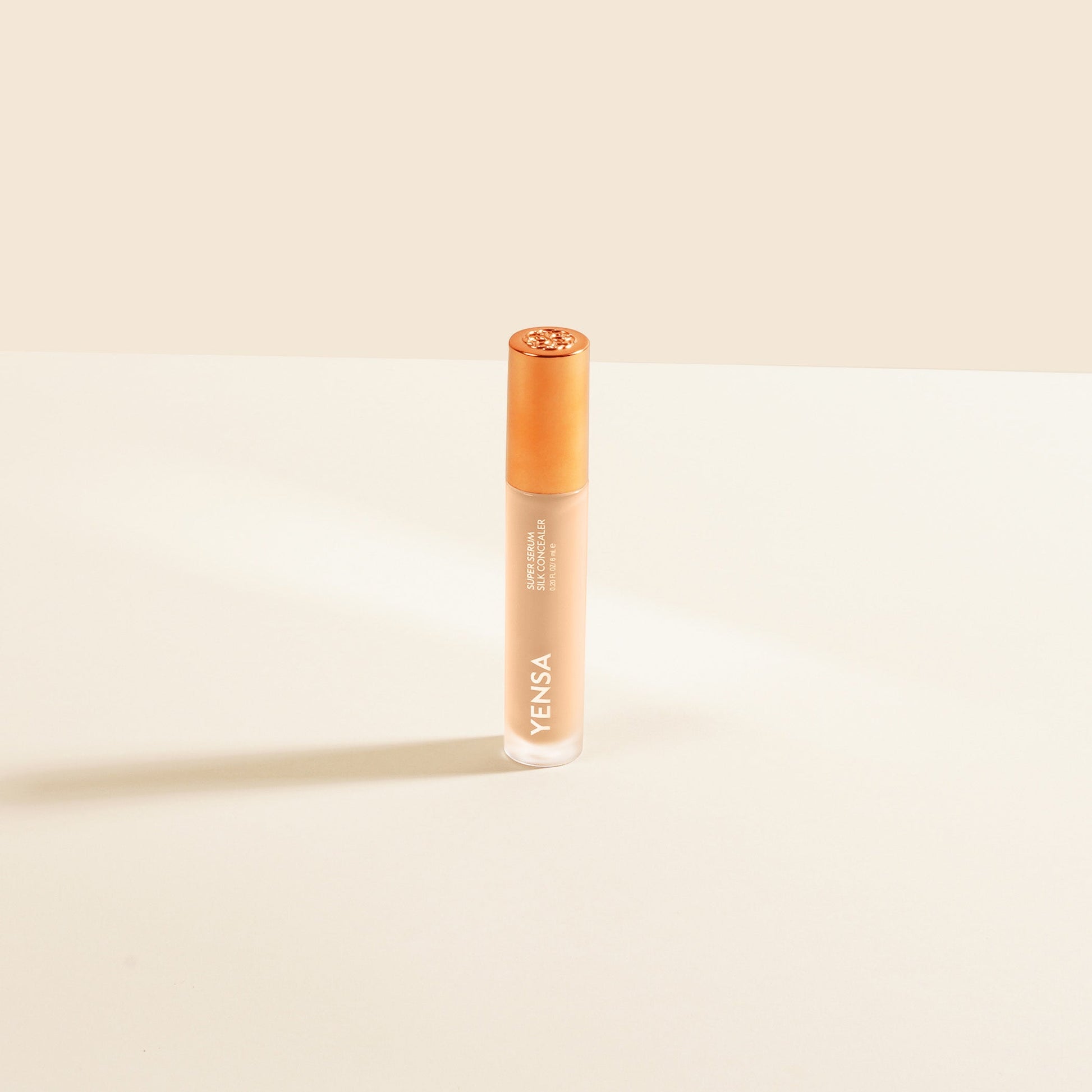 YENSA Super Serum Silk Concealer makeup in fair shade, showcasing smooth, blendable formula with a sleek packaging design.