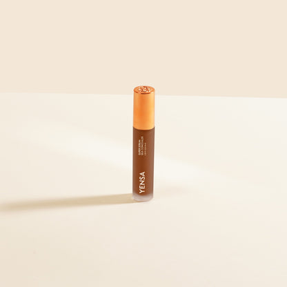 YENSA Super Serum Silk Concealer makeup tube in fair shade, featuring sleek packaging and product details.