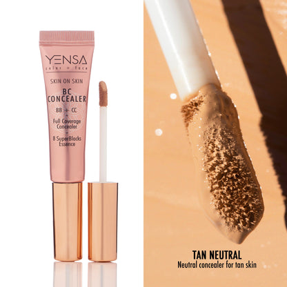 YENSA Super Serum Silk Concealer makeup product in fair shade with smooth, silky texture and sleek packaging.