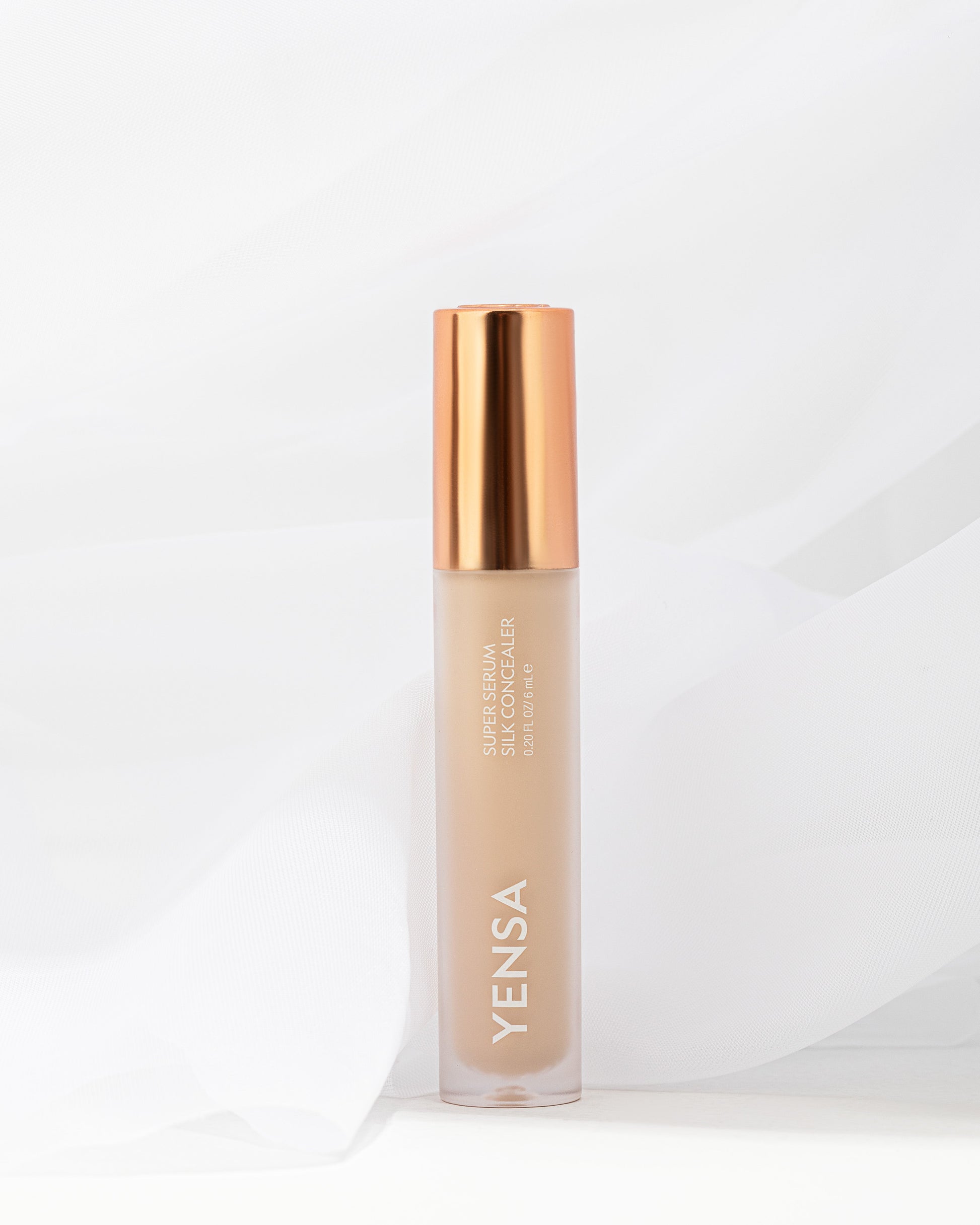 YENSA Super Serum Silk Concealer in fair shade, makeup product with smooth, silky texture for flawless coverage.