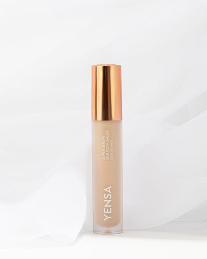 YENSA Super Serum Silk Concealer in fair shade, makeup product with smooth, silky texture for flawless coverage.