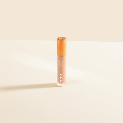 YENSA Super Serum Silk Concealer in fair shade, showing smooth liquid formula and applicator tip for flawless makeup coverage.