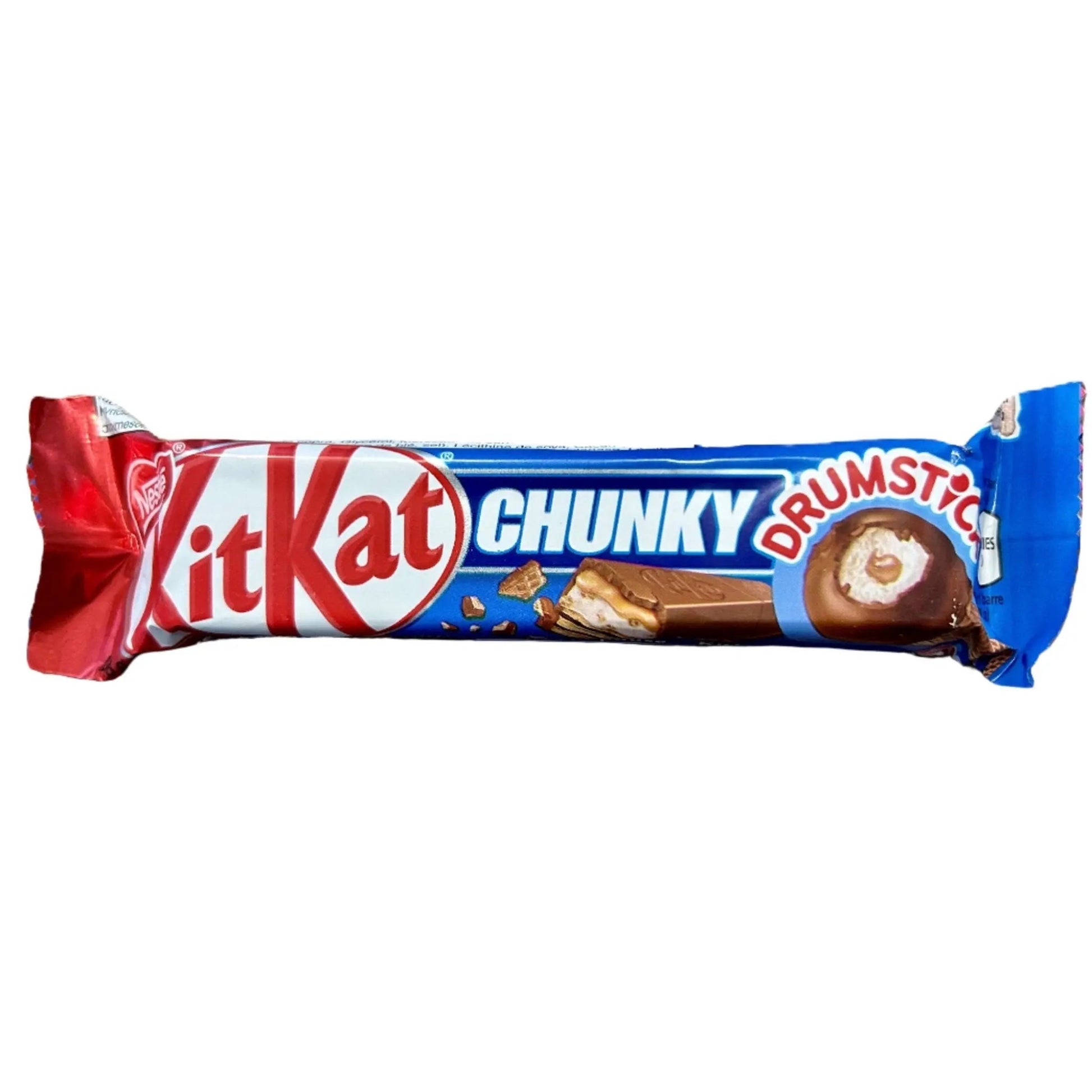 Yum At Hart KitKat Chunky Drumstick ice cream-inspired wafer candy bar, 44g, with crunchy wafer layers and chocolate coating.