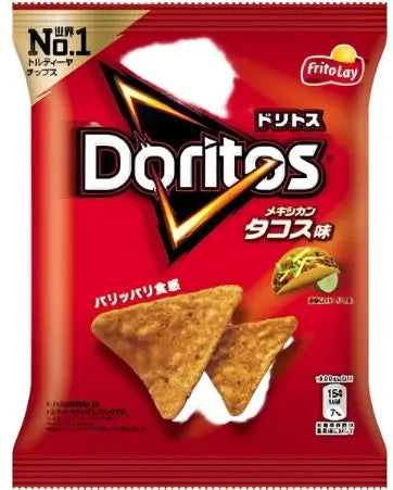 Yum At Hart Doritos Mexican Tacos flavored corn chips in a 70g bag, featuring bold taco seasoning and crunchy texture.