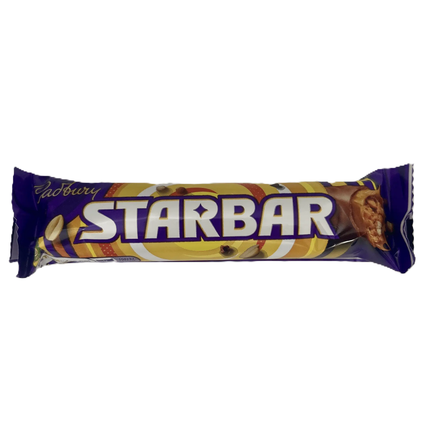 Yum At Hart Cadbury Starbar with honeycomb and caramel in a 40g chocolate bar, showcasing the crispy honeycomb and smooth caramel layers.