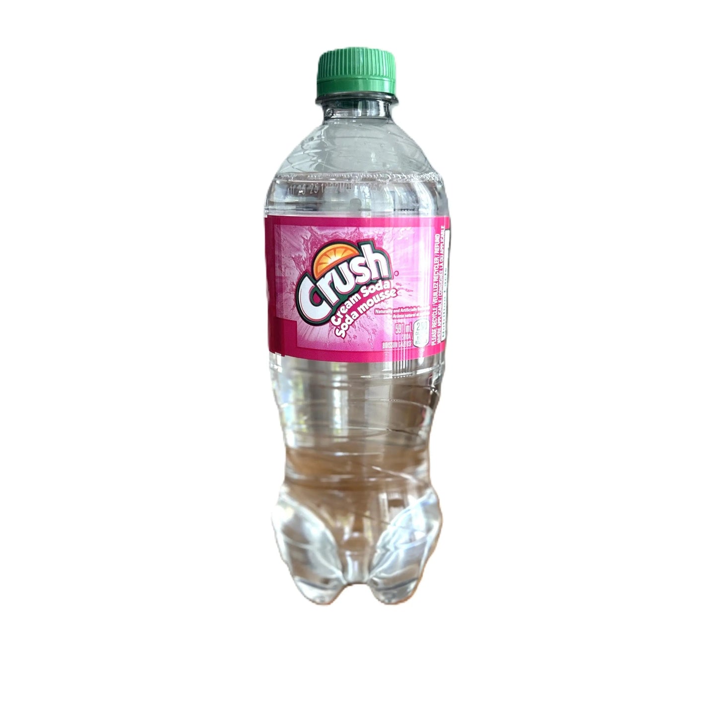 Yum At Hart Crush Cream Soda in a 591mL bottle, showcasing the classic Canadian vanilla soft drink with colorful label.