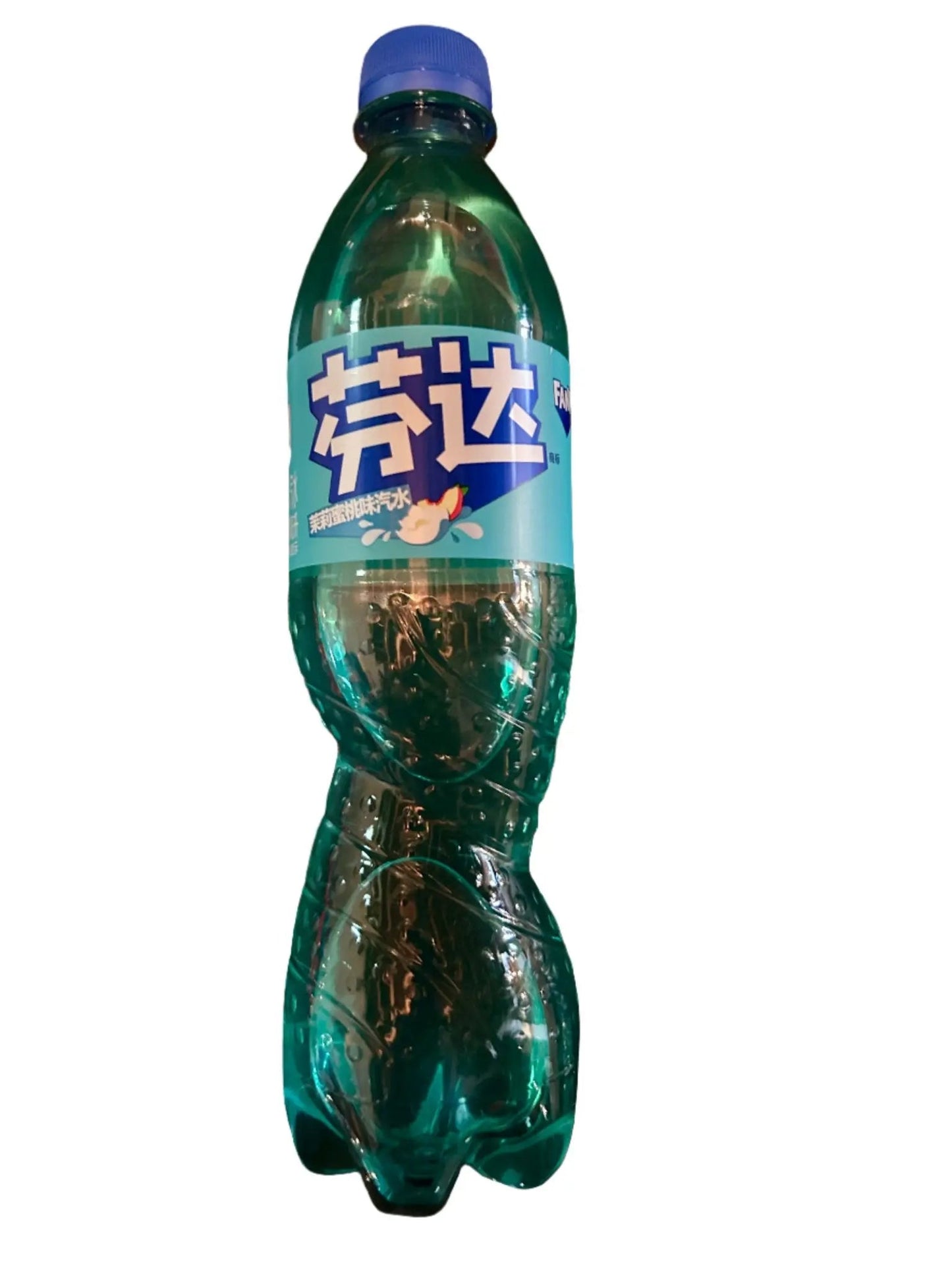 Fanta Jasmine & Peach floral and fruity sparkling drink in a 500mL bottle by Yum At Hart, featuring jasmine and peach flavors.