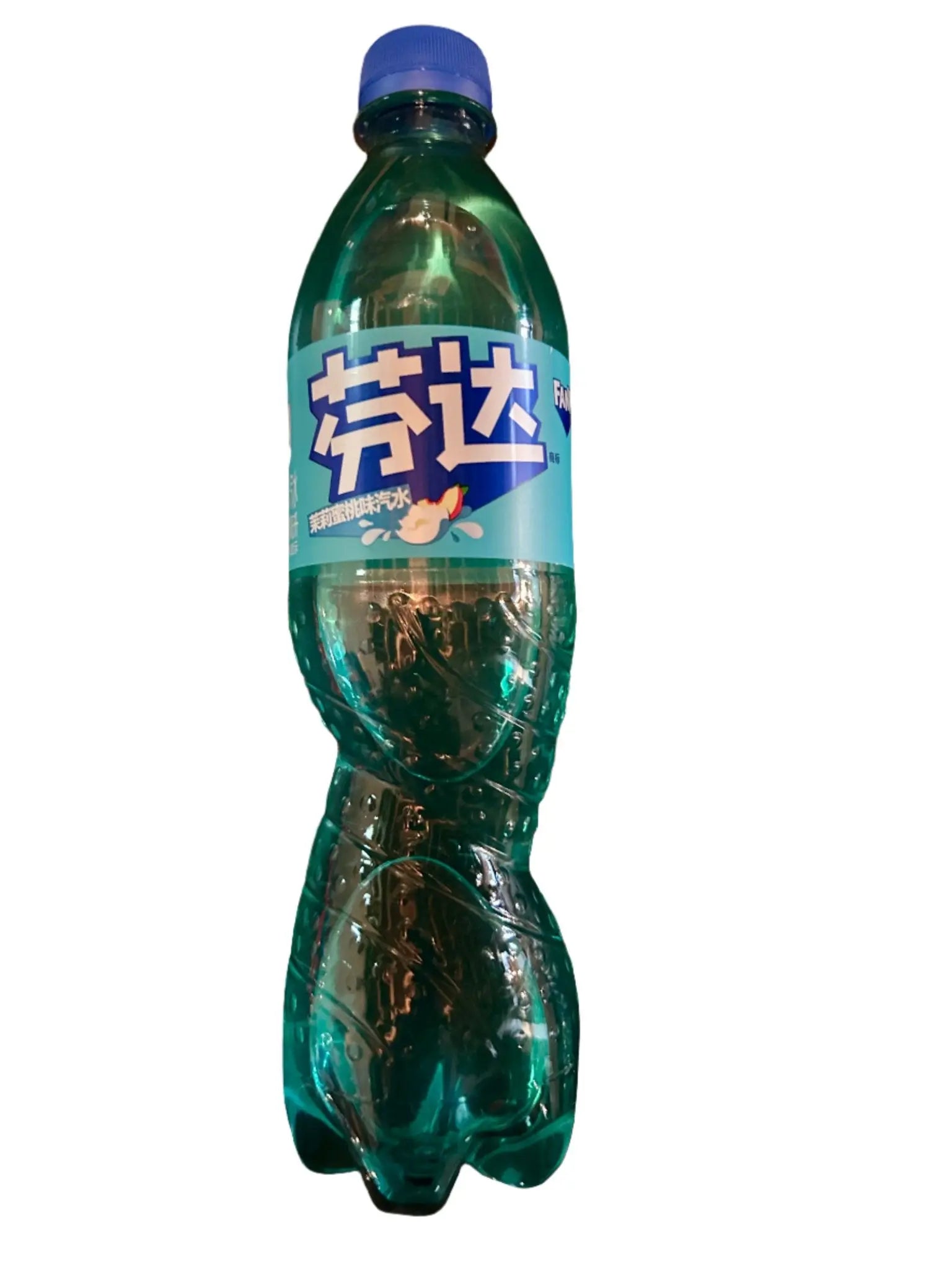 Fanta Jasmine & Peach floral and fruity sparkling drink in a 500mL bottle by Yum At Hart, featuring jasmine and peach flavors.
