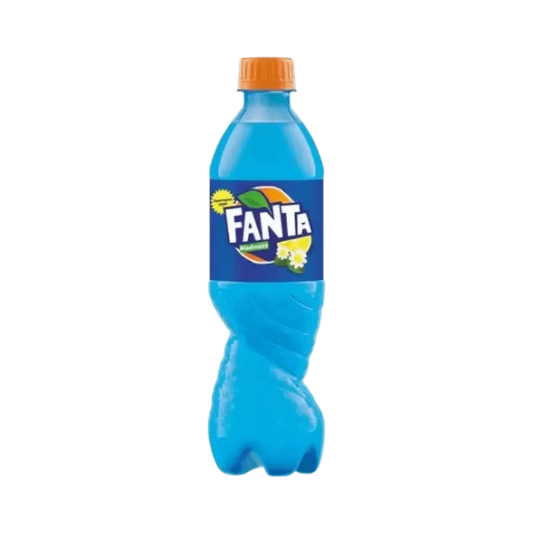 Yum At Hart Fanta Shokata elderberry lemon flavored soda in a 500mL bottle with vibrant label, Bosnia origin.