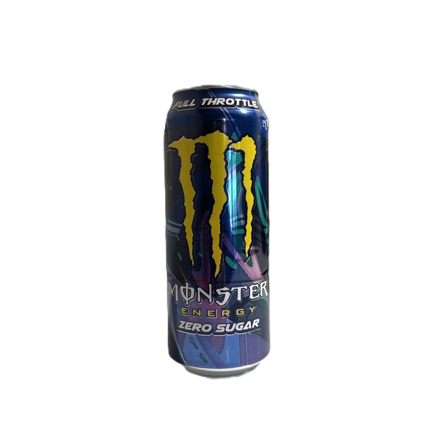 Yum At Hart Monster Energy Full Throttle Zero Sugar Peach & Nectarine flavoured 500ml can, UK limited edition drink.