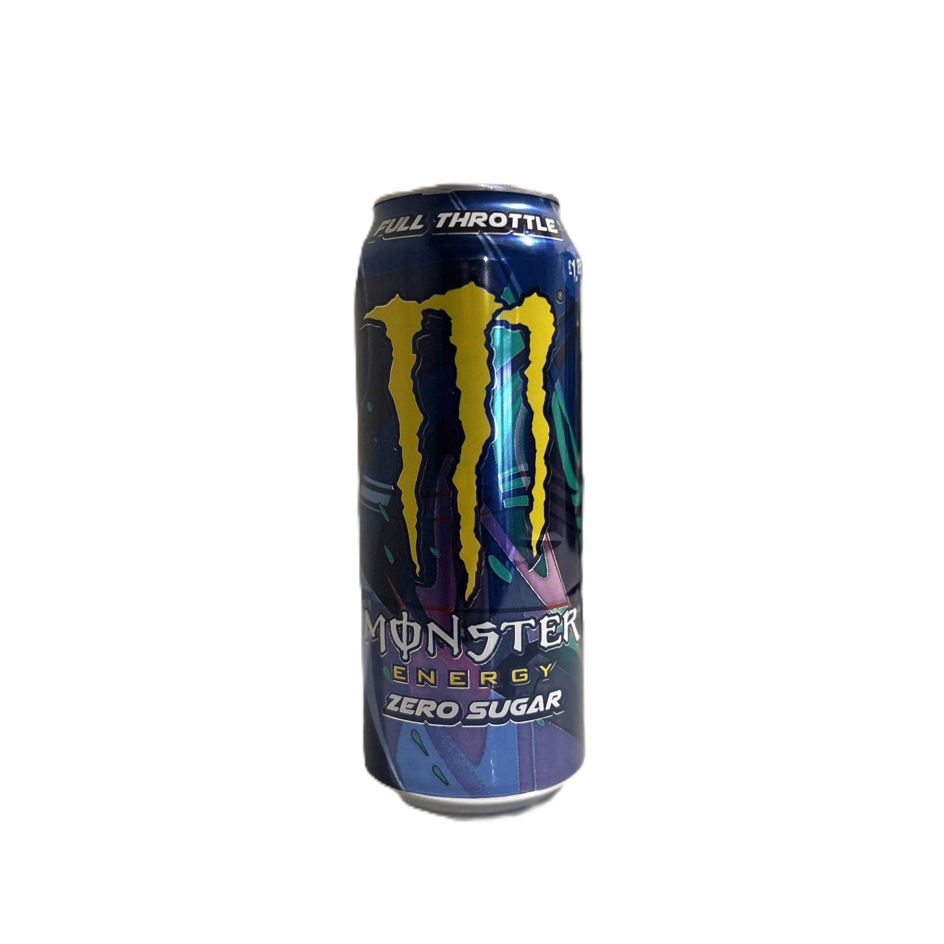Yum At Hart Monster Energy Full Throttle Zero Sugar Peach & Nectarine flavoured 500ml can, UK limited edition drink.