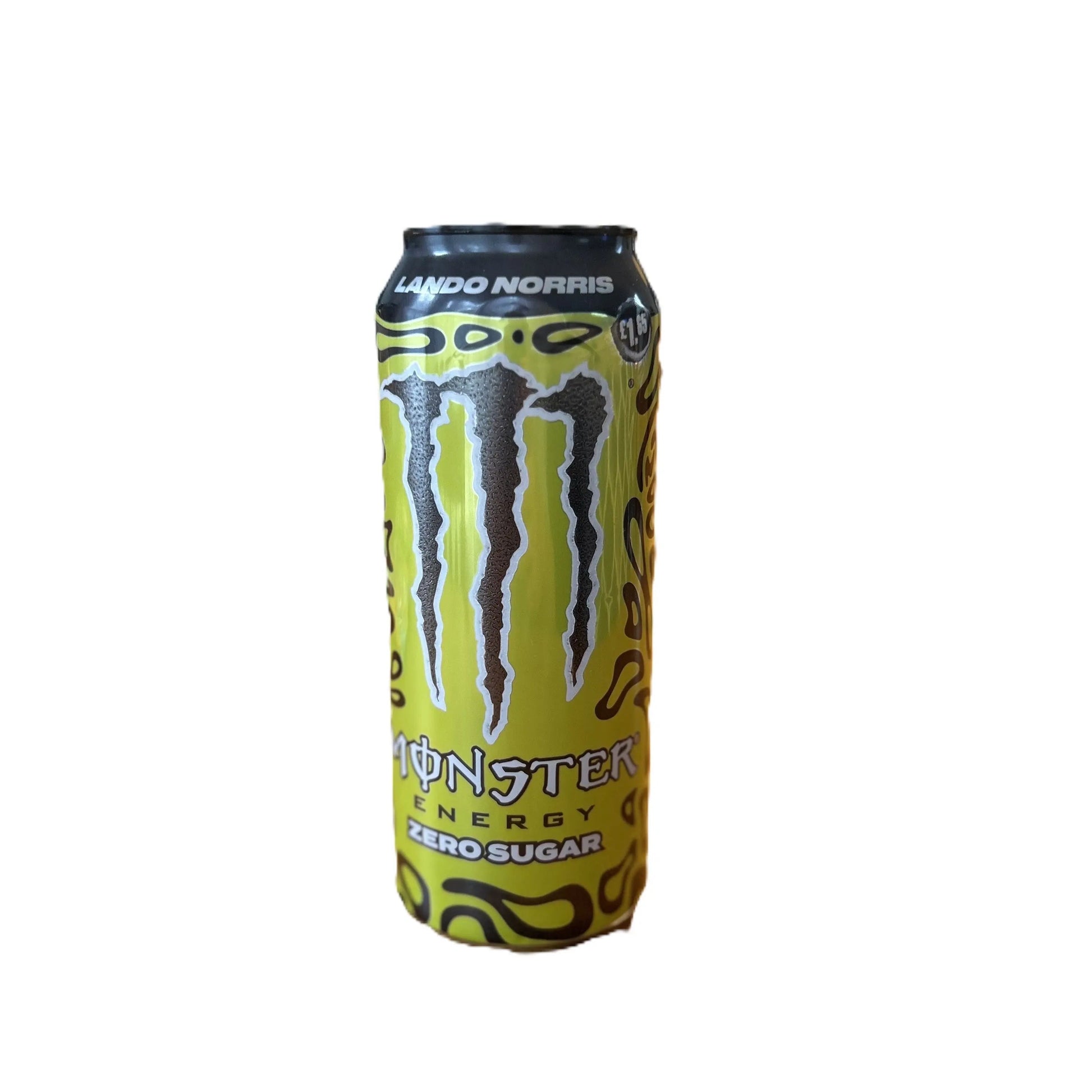 Yum At Hart Monster Energy Lando Norris Edition 500mL limited release drink in a colorful can featuring racing graphics and bold branding.