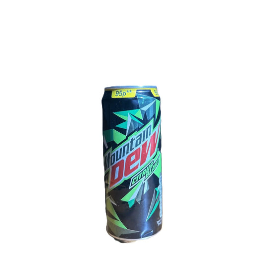Citrus Blast Mountain Dew UK soda can by Yum At Hart, 330ml, with vibrant citrus flavor branding on the aluminum can.